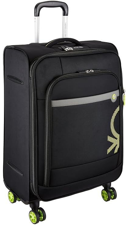 Buy UCB Polyester 58 cms Black Suitcase 