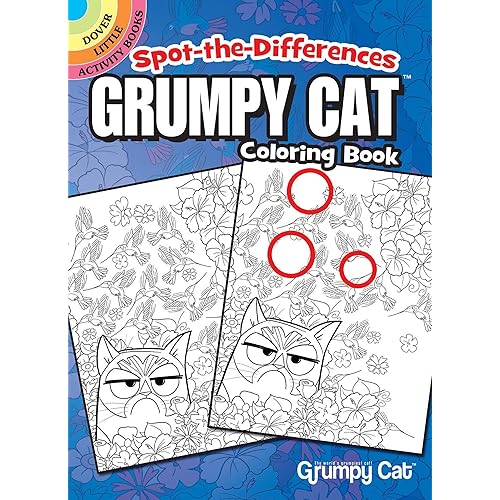 Spot-the-Differences Grumpy Cat Coloring Book (Dover Little Activity Books: Pets)