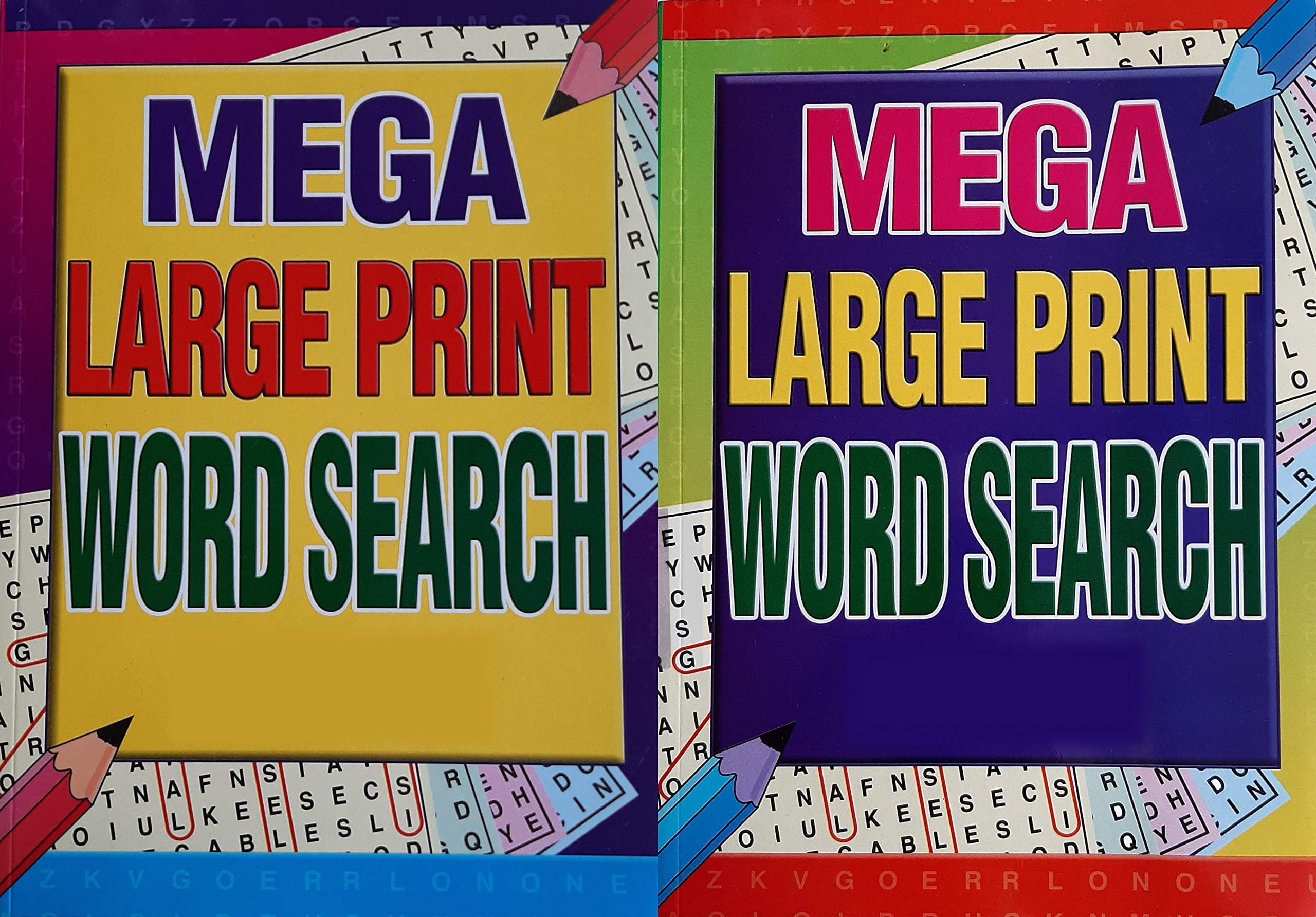 WF GrahamMega Large Print Word Search - 2 book value set
