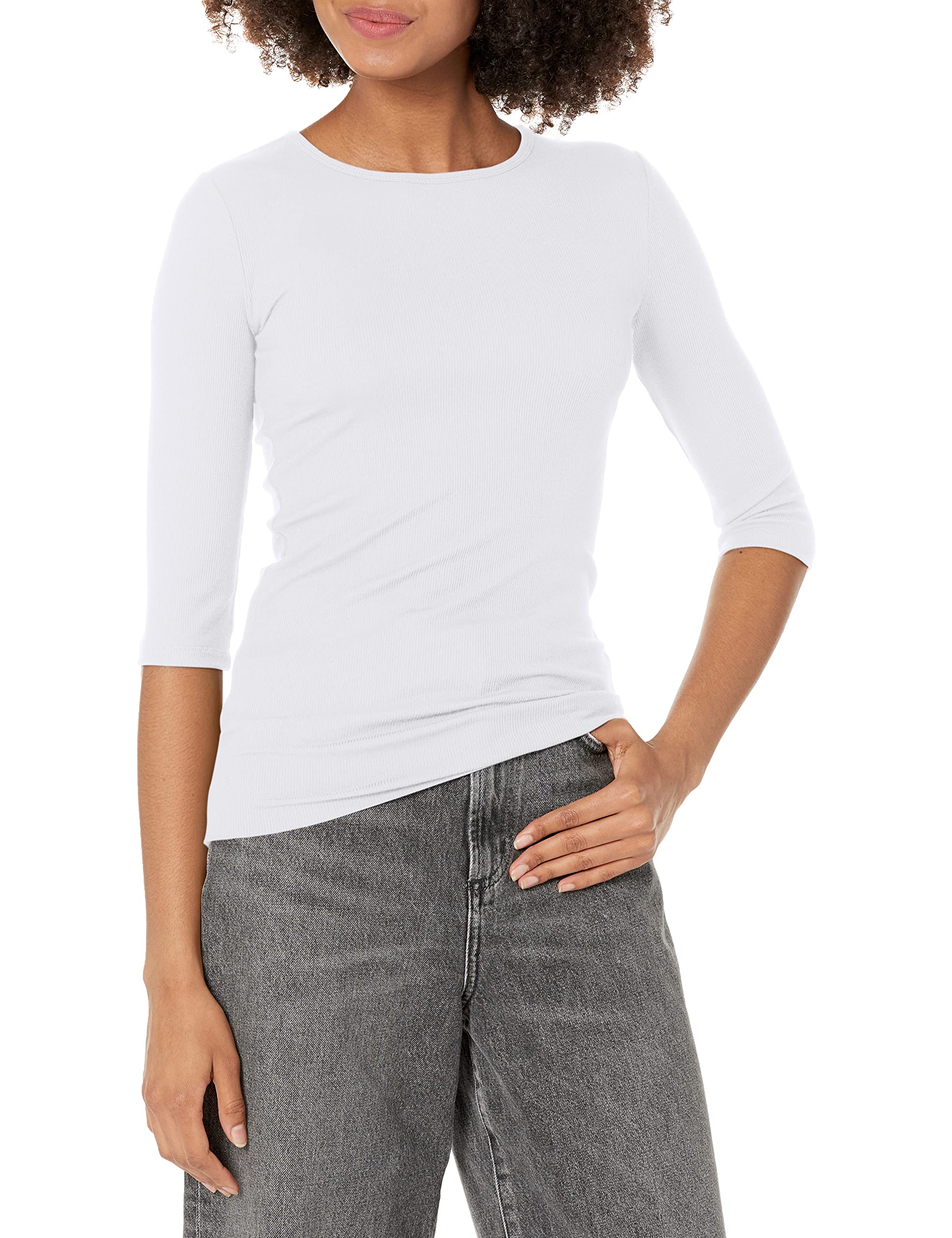 Vince Women's Elbow Sleeve Crew Neck Top