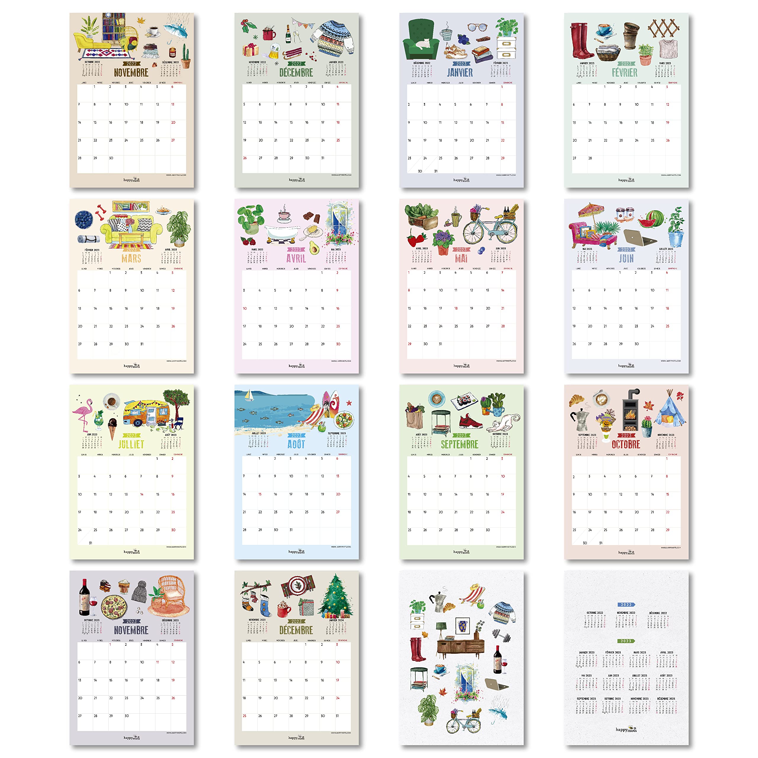 Wall Calendar 2023, white, 30 x 42 cm - Image 3