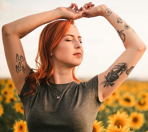 Miniatura 4 de VViViD Papel de tatuaje temporal de inyección de tinta imprimible fácil de aplicar, paquete de 2 hojas (paquete de 2 (4 hojas))