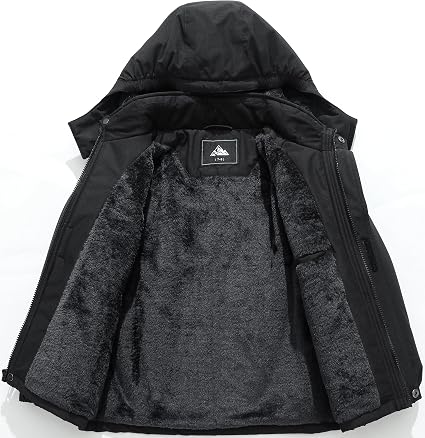 QUCOOM Jaqueta infantil para esqui de inverno para meninos