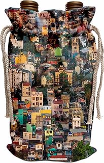 Wine Bag - Aerial view of colorful houses, Manila, Philippines - AS29 KSU0068 - Keren Su Philippines