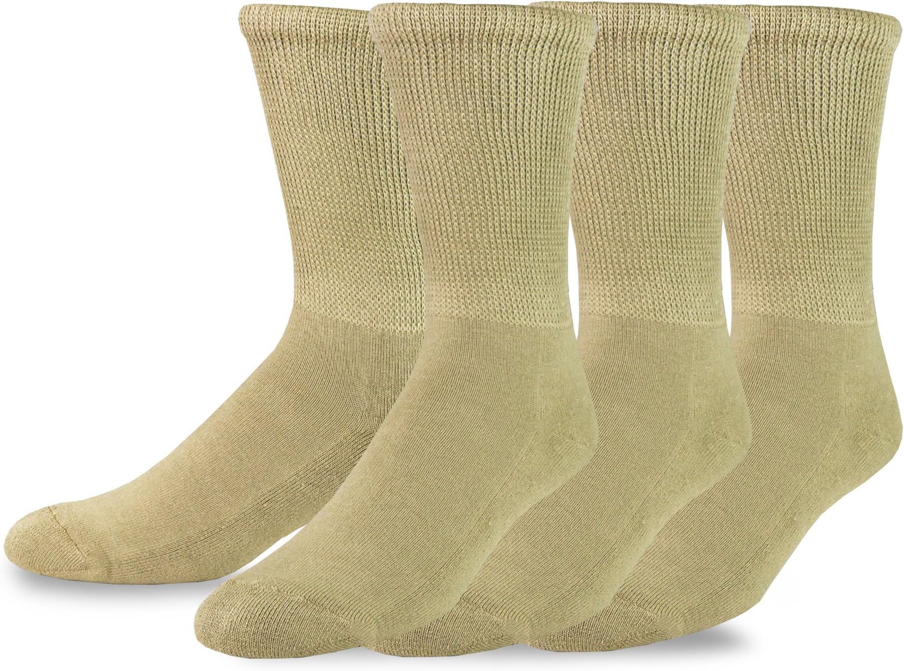 TeeHee Viscose from Bamboo Cushion Crew Diabetic Socks for Women and Men Multipack
