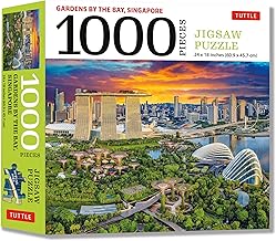 Singapore's Gardens by The Bay – 1000 Piece Jigsaw Puzzle: (Finished Size 24 x 18 in)