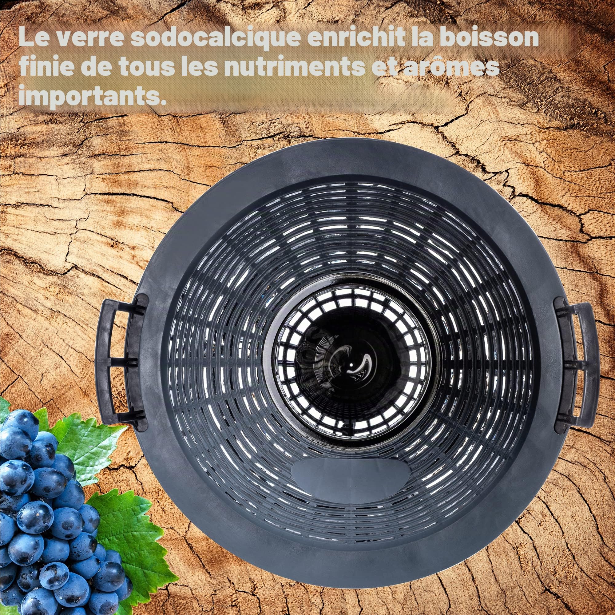KADAX bonbonne en Verre 15L – Ballons de Fermentation à Large Ouverture avec Panier pour vin, bière & cidre