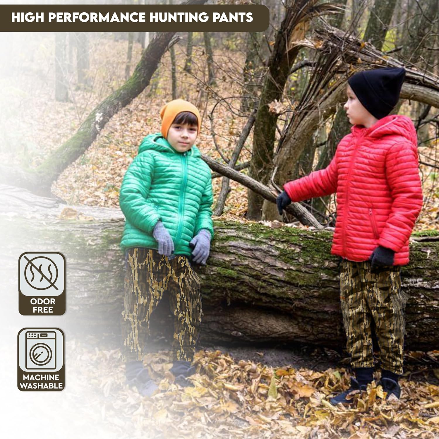 TrailCrest Youth Kids Camo Hunting Cargo Pants | 6 Pockets | Mossy Oak Break-Up Country™ (Improved Specs) - Image 6