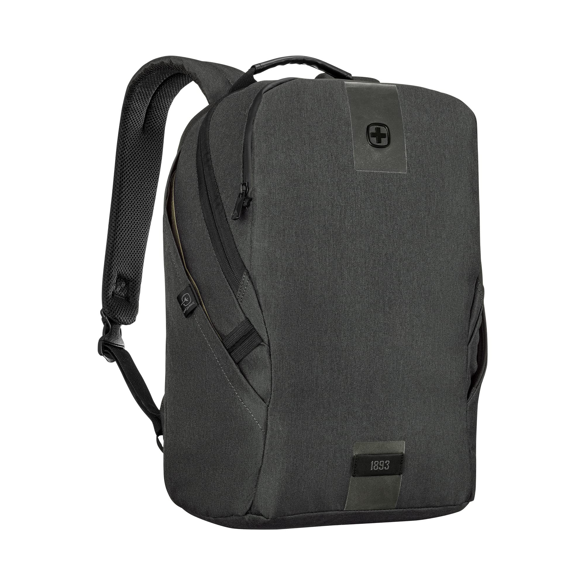 WENGER, MX ECO Light 612262 - Zaino per computer portatile da 16 pollici, 20 litri, colore: antracite, design svizzero, mix di stile e funzionalità, grigio, M, casual