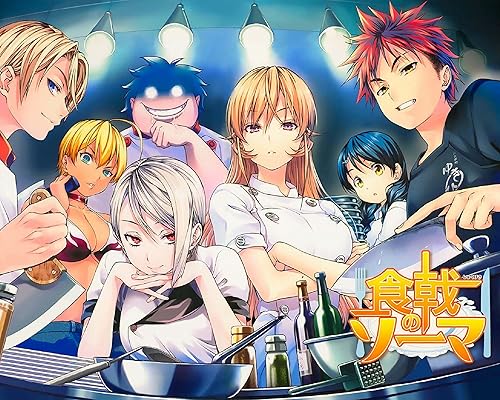 Superior Posters Shokugeki No Soma Póster Anime Food Wars Decoración del Hogar Arte de Pared Promo Erina Japón 16 x 20 pulgadas