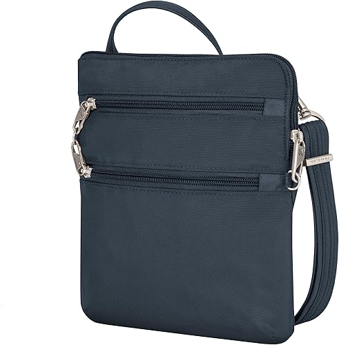 Miniatura 3 de Travelon Bolso cruzado clásico antirrobo con cremallera Dbl