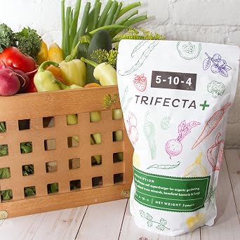 Trifecta+ 5-10-4 Organic All Purpose Plant Flower and Vegetable Fertilizer 6 LB