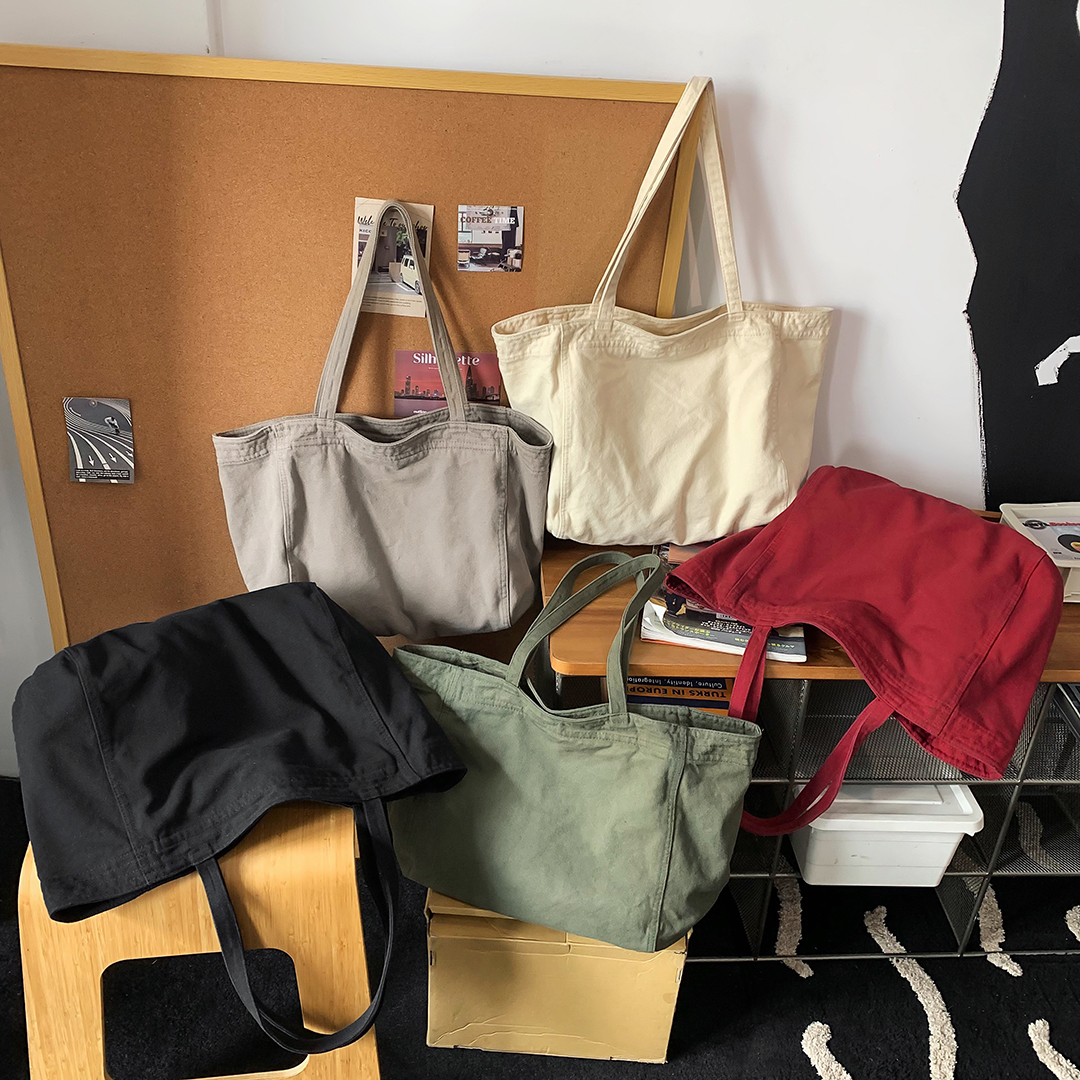 Bolso Tote de Lona para Mujer Casual de Trabajo miniatura 6