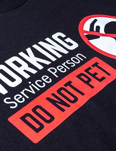 Miniatura 5 de Persona de servicio Do Not Pet! Divertida camiseta sarcástica del dueño del perro camiseta de sarcasmo animal para hombres mujeres humanos