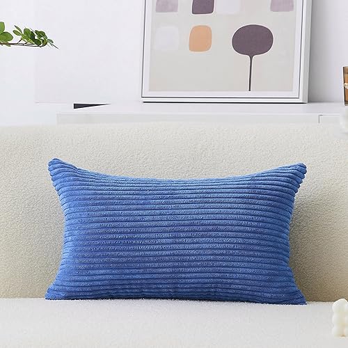 Vista 51 de Home Brilliant - Funda de cojín de terciopelo a rayas (paquete de 1 unidad)