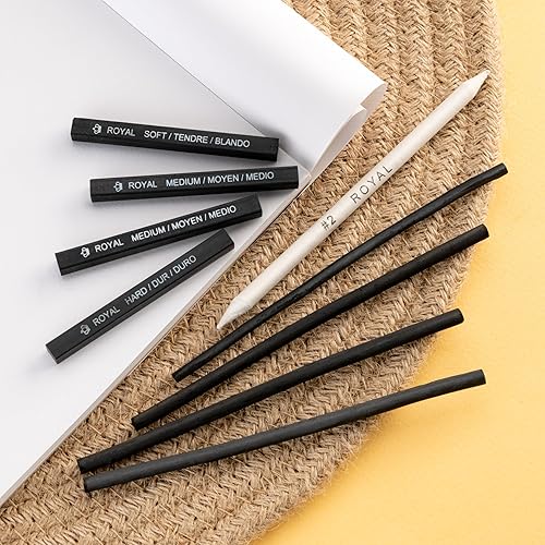 Vista 2 de Royal & Langnickel Set de arte de carbón de lata mini