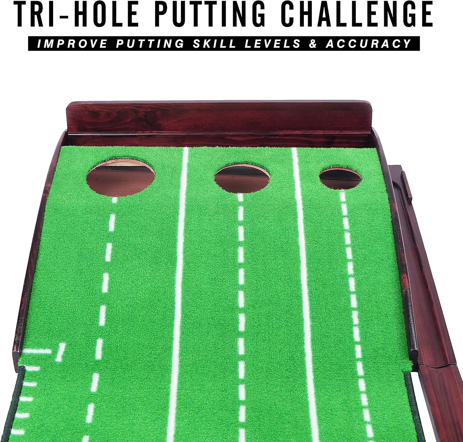 CHAMPKEY PUTTECH Golf Putting Mat | True Roll Surface with Non Slip Backing Putting Green : Sports & Outdoors