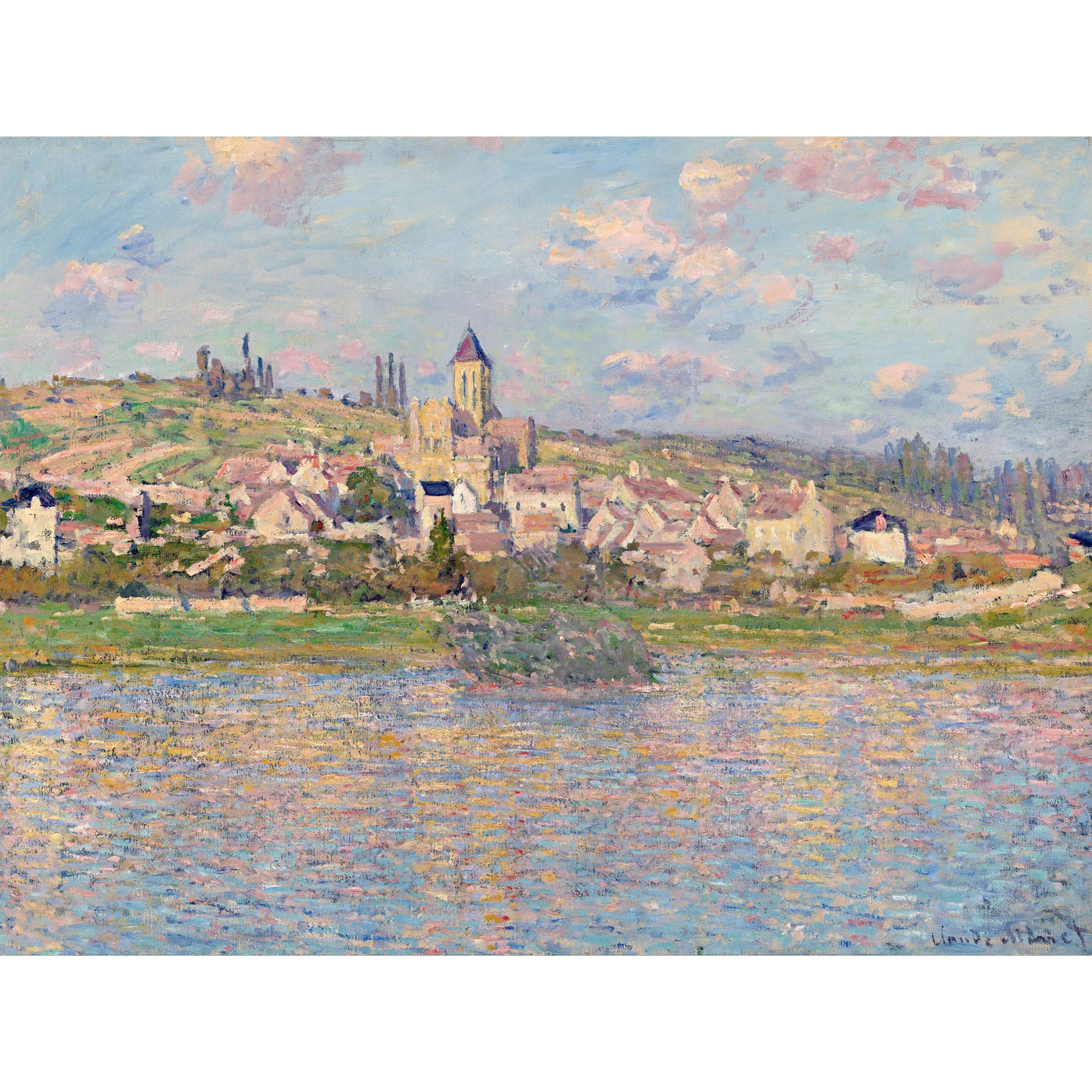 Claude Monet Vetheuil Large Art Print Poster Wall Decor Premium Mural