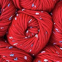 Vista 26 de KnitPal Tweed Twinkles - Hilo con motas para mantas de punto y ganchillo para bebés, 8 madejas, 696 yardas/14.11 onzas, peinado ligero n.° 3