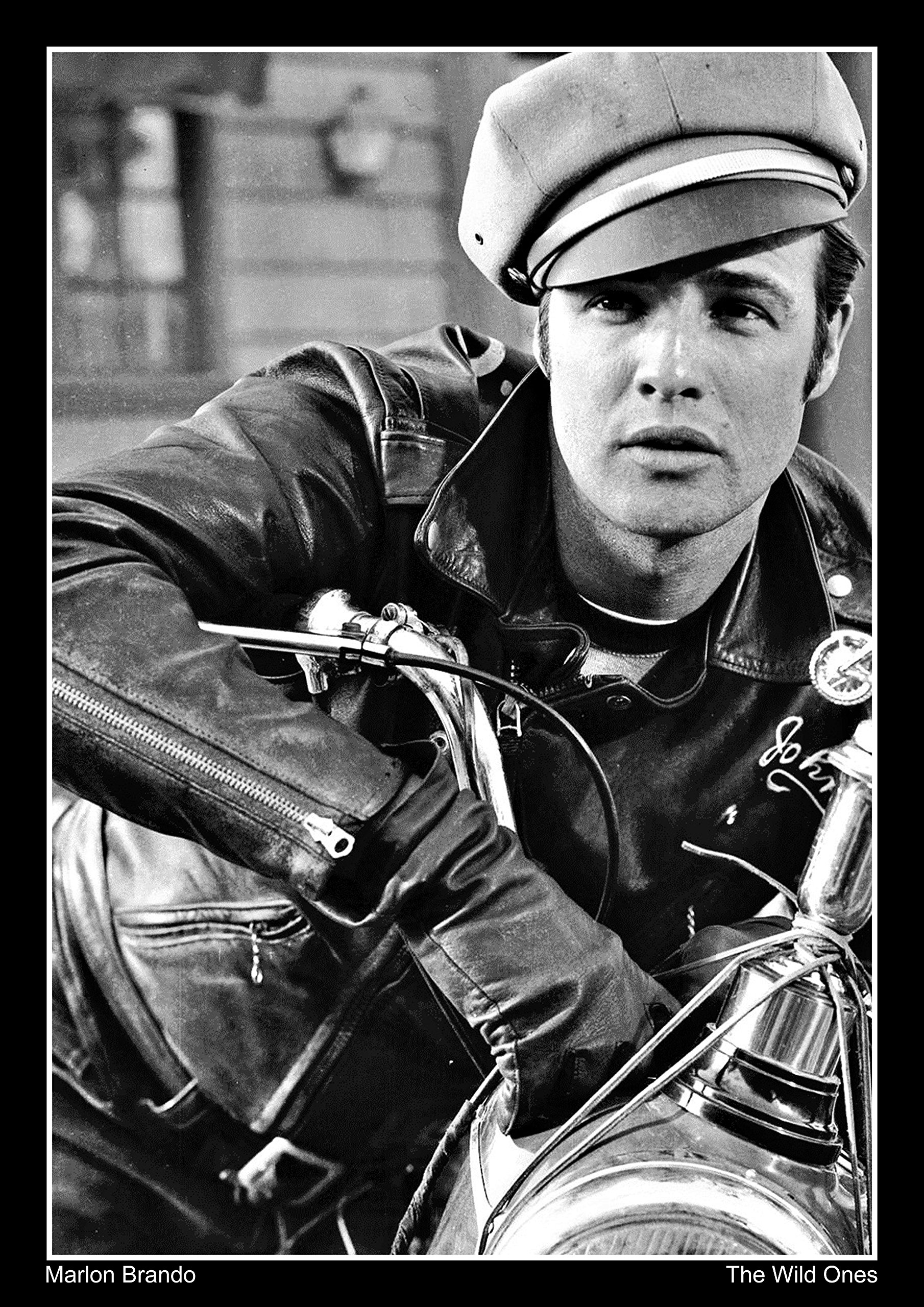 Snowgoose and Lily Marlon Brando Poster - A2 Size - 42 x 59.4 cm - Paper Laminated