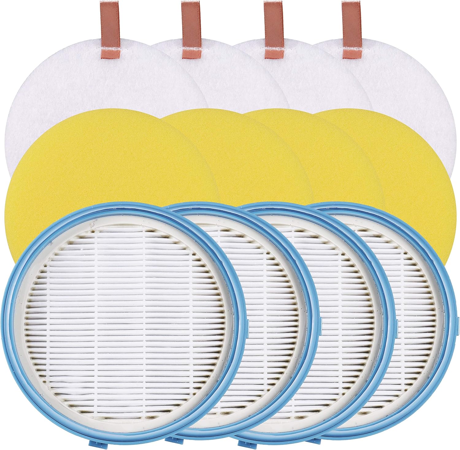 LTWHOME Replacement 16871 Filter Kit for Bissell Pet Hair Eraser Febreze Upright Vacuum Filter