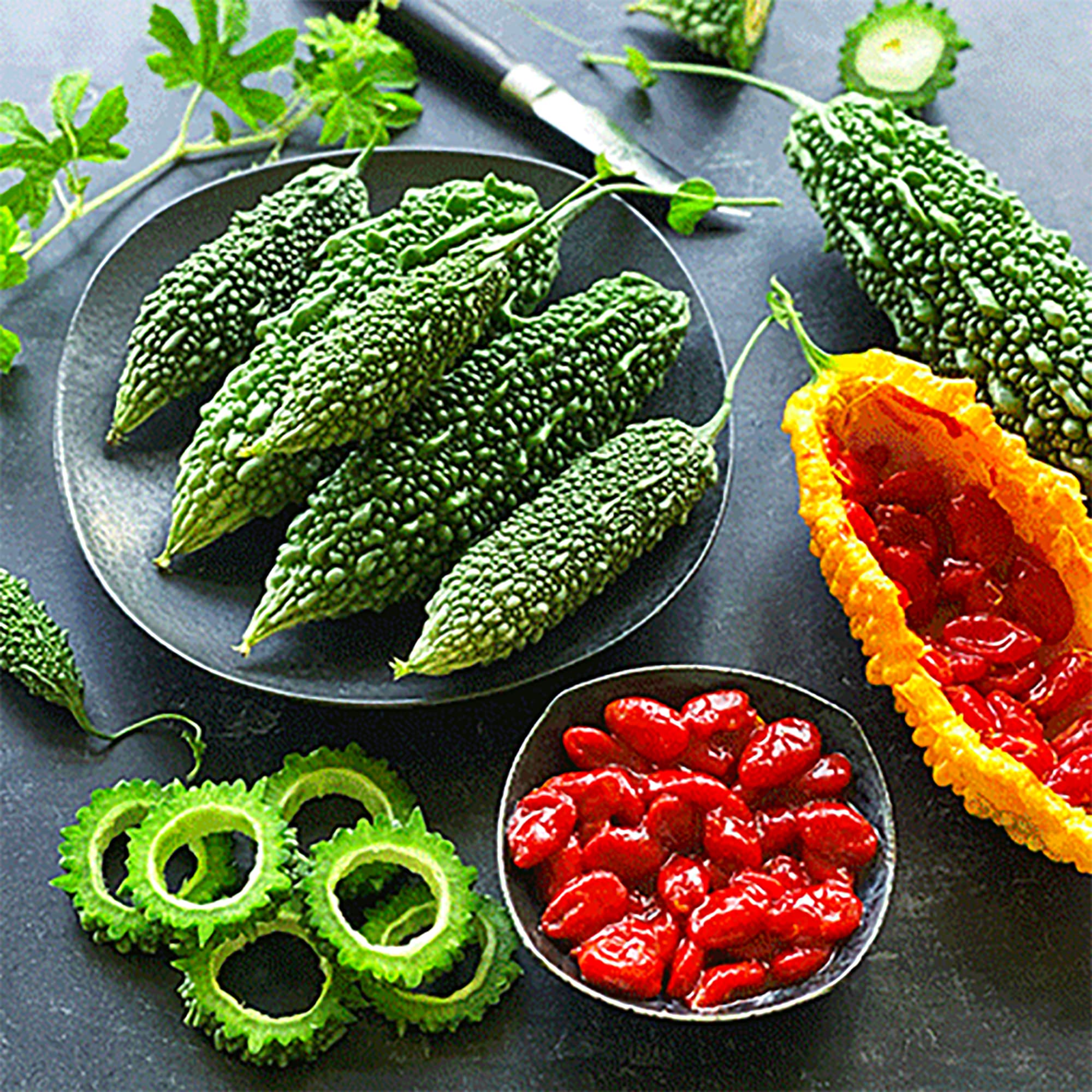 10 Bitter Melon Gourd Squash (Balsam-Pear) Momordica Charantia Seeds, Tropical Vegetable for Planting Garden, High Nutritious & Easy to Harvest