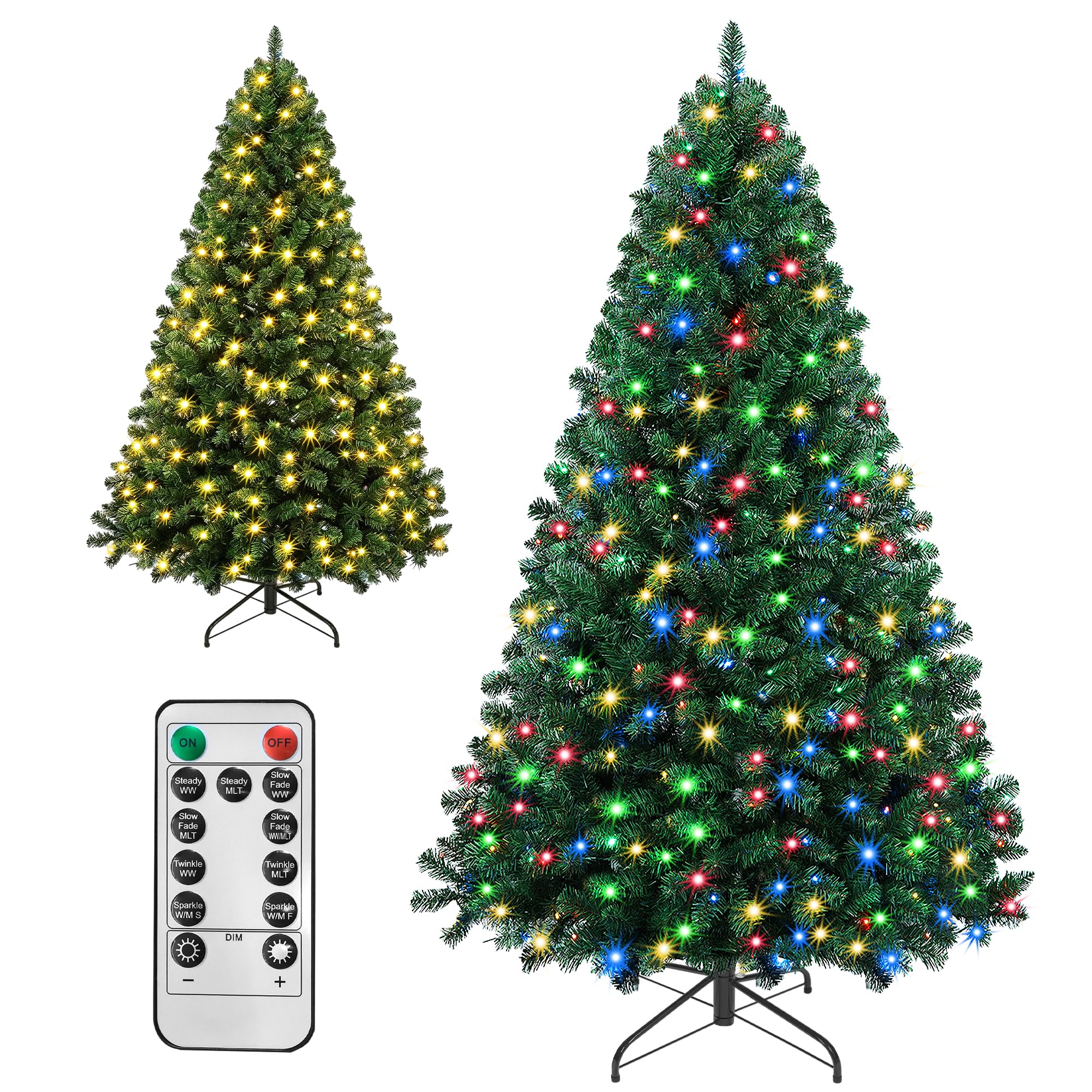 Pre-lit Christmas Tree 6FT, Home Holiday Decor, Remote Control