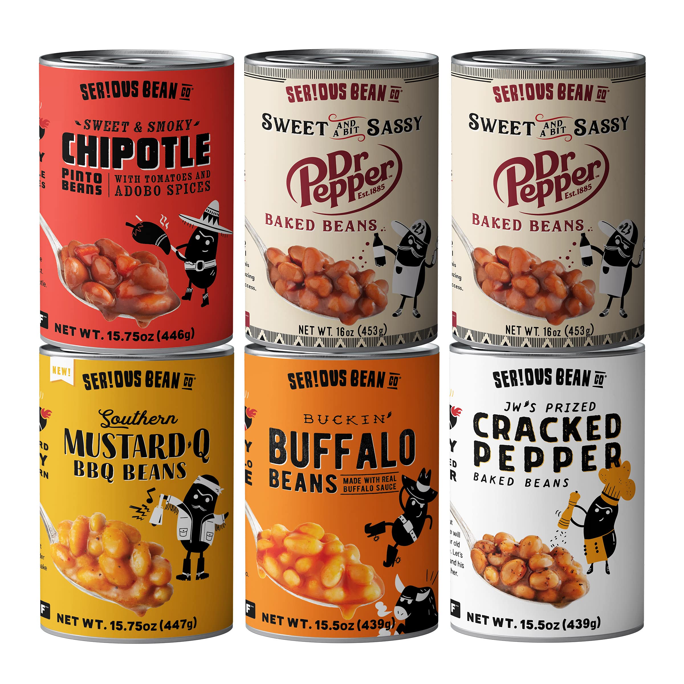 Buy SERIOUS Bean Co Ultimate Variety 6Pack Fully Cooked and Ready to