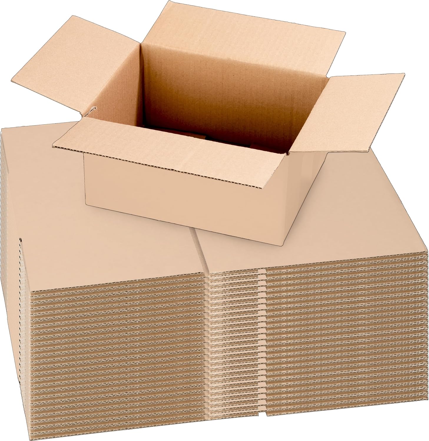 Sturdy Shipping Boxes 8x6x4" (45 Pack), Medium Cardboard Mailing Boxes For Small Business for Packing, Moving and Storage