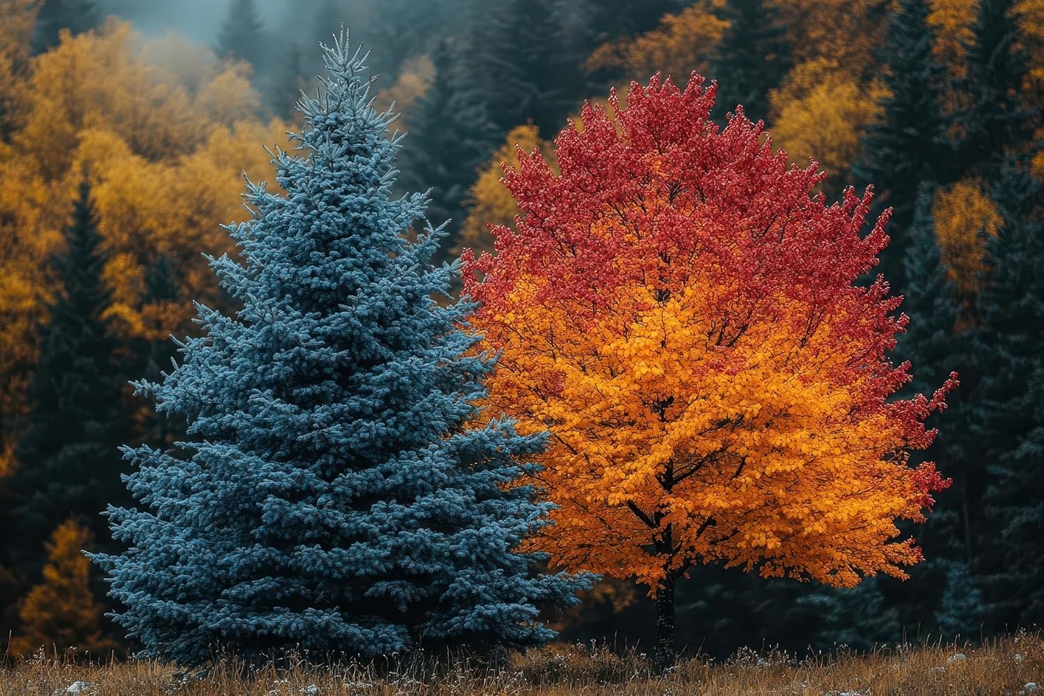 Red Oak Tree Seedlings for Planting - Fast Growing Privacy and Shade Trees (3 Seedlings)