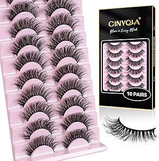 10 pares de pestañas postizas esponjosas de v...