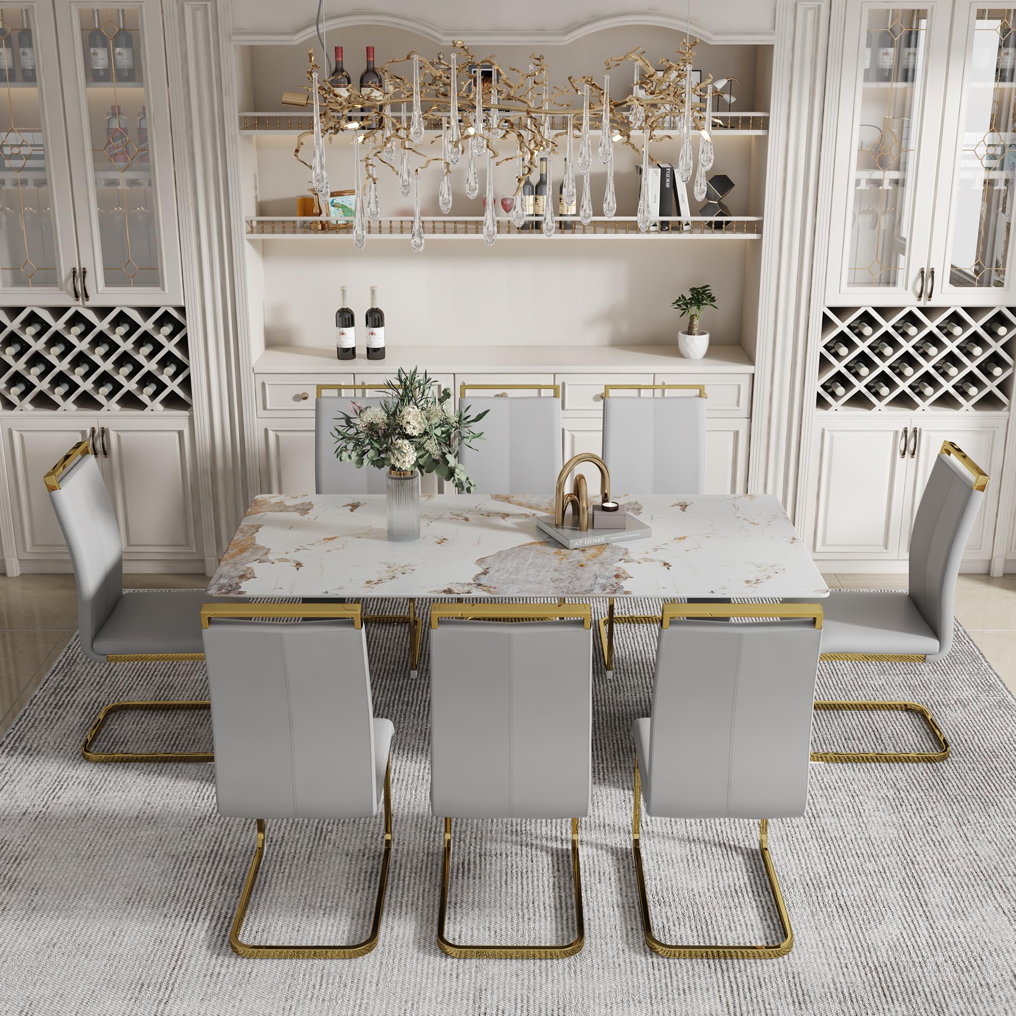 カ*宮様 ⅰ. dining chair set Whim Dining side Chair with Rustic Rubberwood Frame and