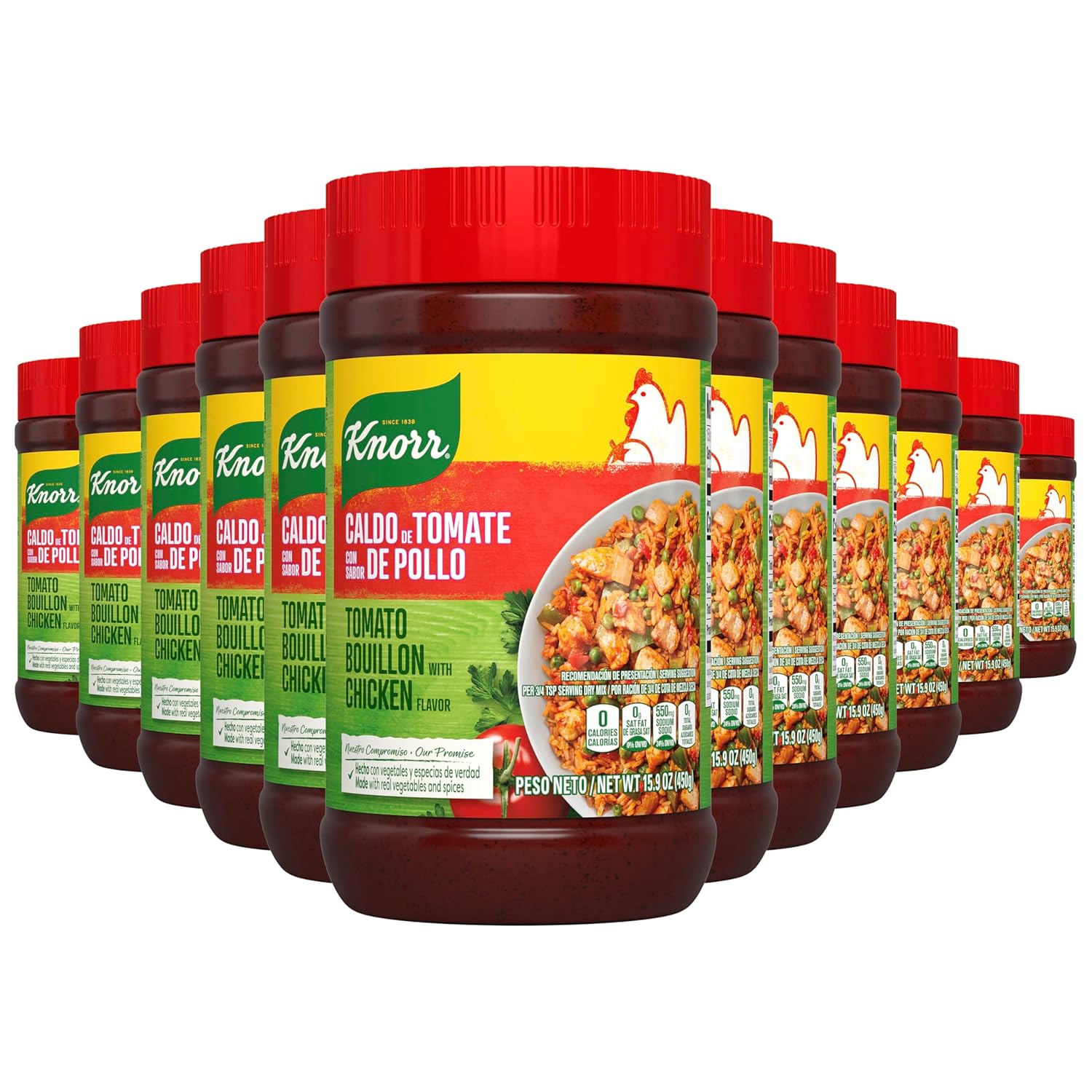 Knorr Cube Bouillon 24 pack Tomato Chicken 3.1 oz, 8 count, 24 Pack
