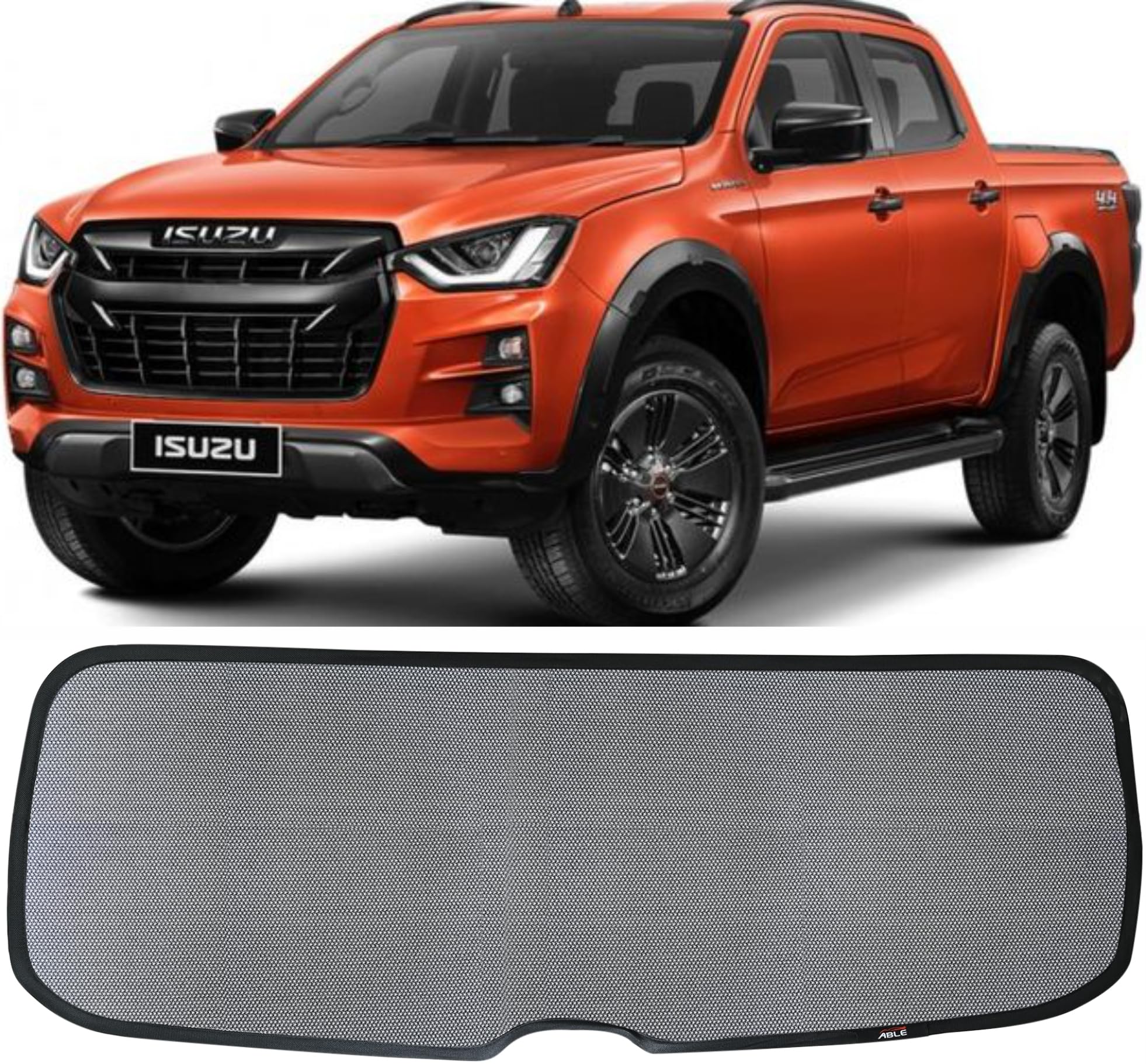 Able Dotnet Car Dicky Sun Shade Curtains for Isuzu D-MAX V-Cross