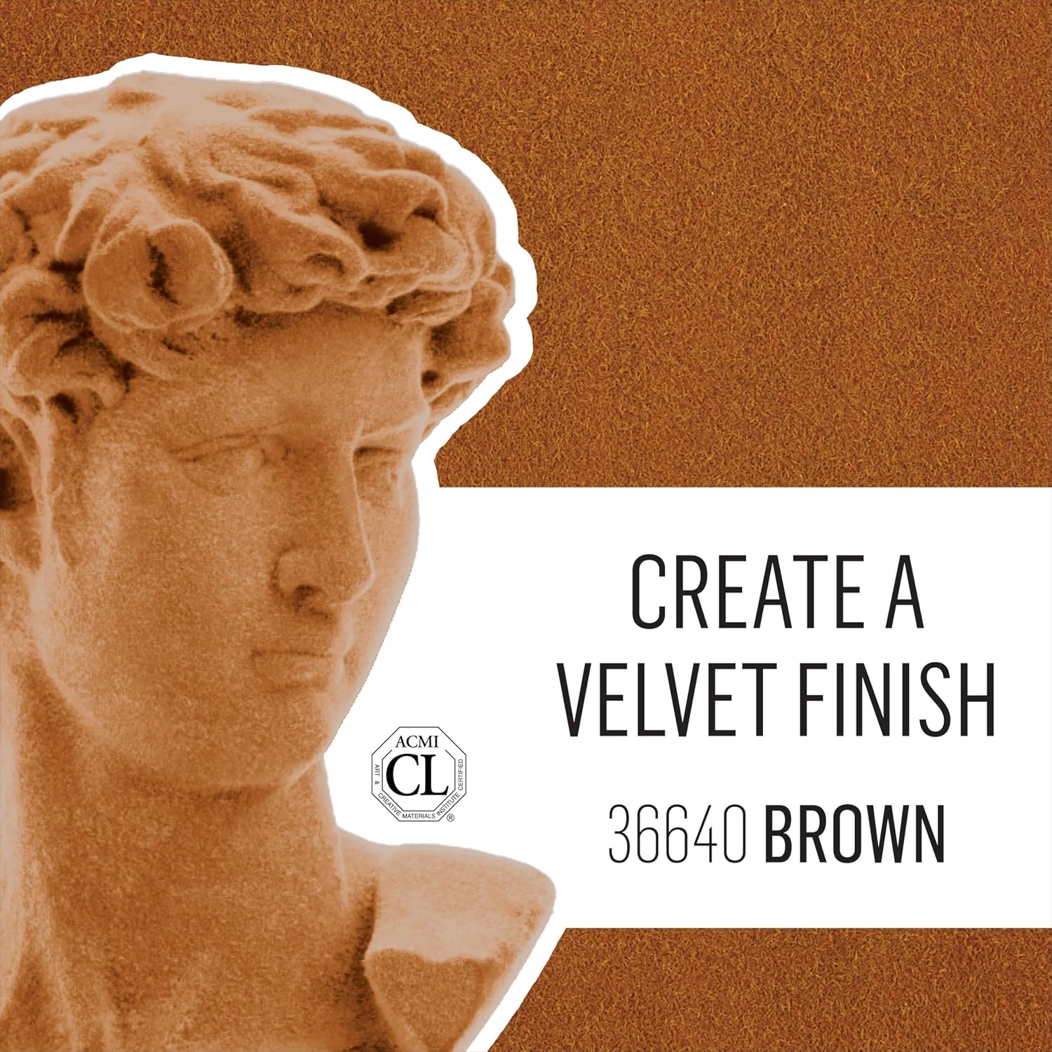 FolkArt Velvet Crush 2 Part Flocking Kit, Brown