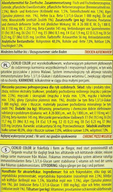 Foto 4 de 4 de Cichlid Color Flakes 250ml / 50g
