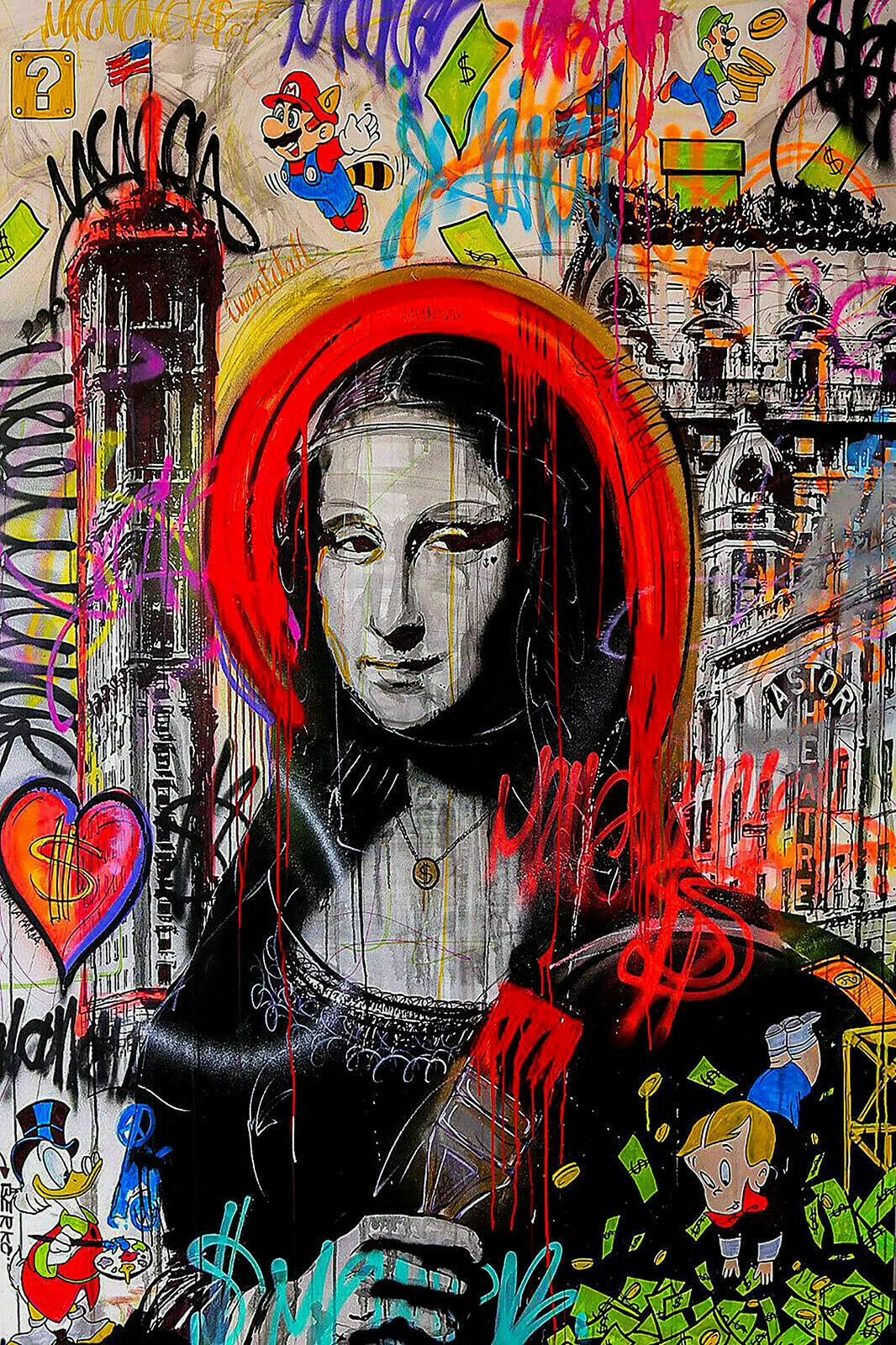 Magic Canvas Art - Fashion Fashion Pop Art Quadro su tela, 1 pezzo, stampa artistica di alta qualità, formato A4014, dimensioni: 75 x 50 cm