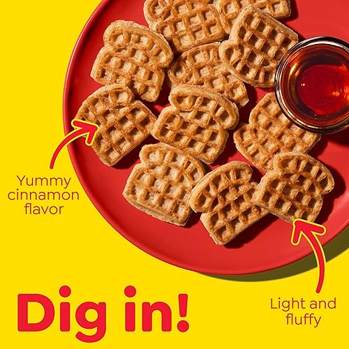 Miniatura 5 de Eggo Mini waffles congelados desayuno congelado tostadas de canela caja de 1075 onzas 40 waffles