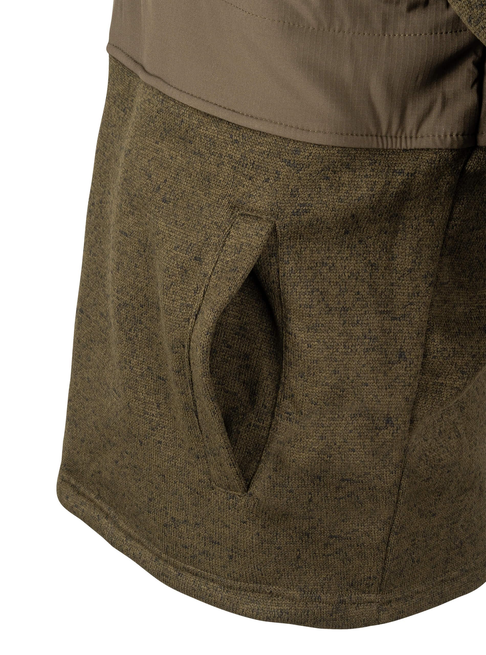 JACK PYKE Pull en polaire pour homme – Veste d'extérieur à manches longues avec col montant, panneau supérieur rembourré, poches zippées et pull à fermeture à bouton-pression pour tenue décontractée