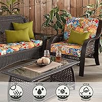 Vista 49 de Greendale Home Fashions 2-Piece Outdoor Deep Seat Cushion Set, Steel Blue Stripe
