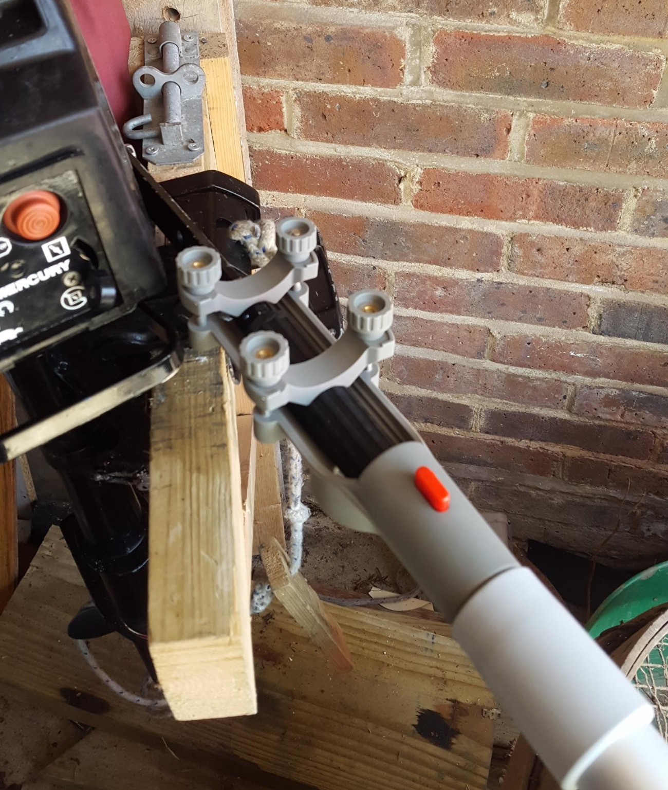 35" 54" Telescopic Outboard Extension Handle Dinghy Twist Arm