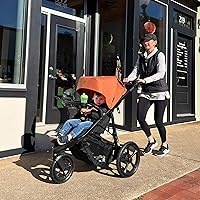 Vista 8 de BOB Gear Wayfinder - Cochecito para trotar con bandeja para aperitivos, doble suspensión independiente, neumáticos llenos de aire y capacidad