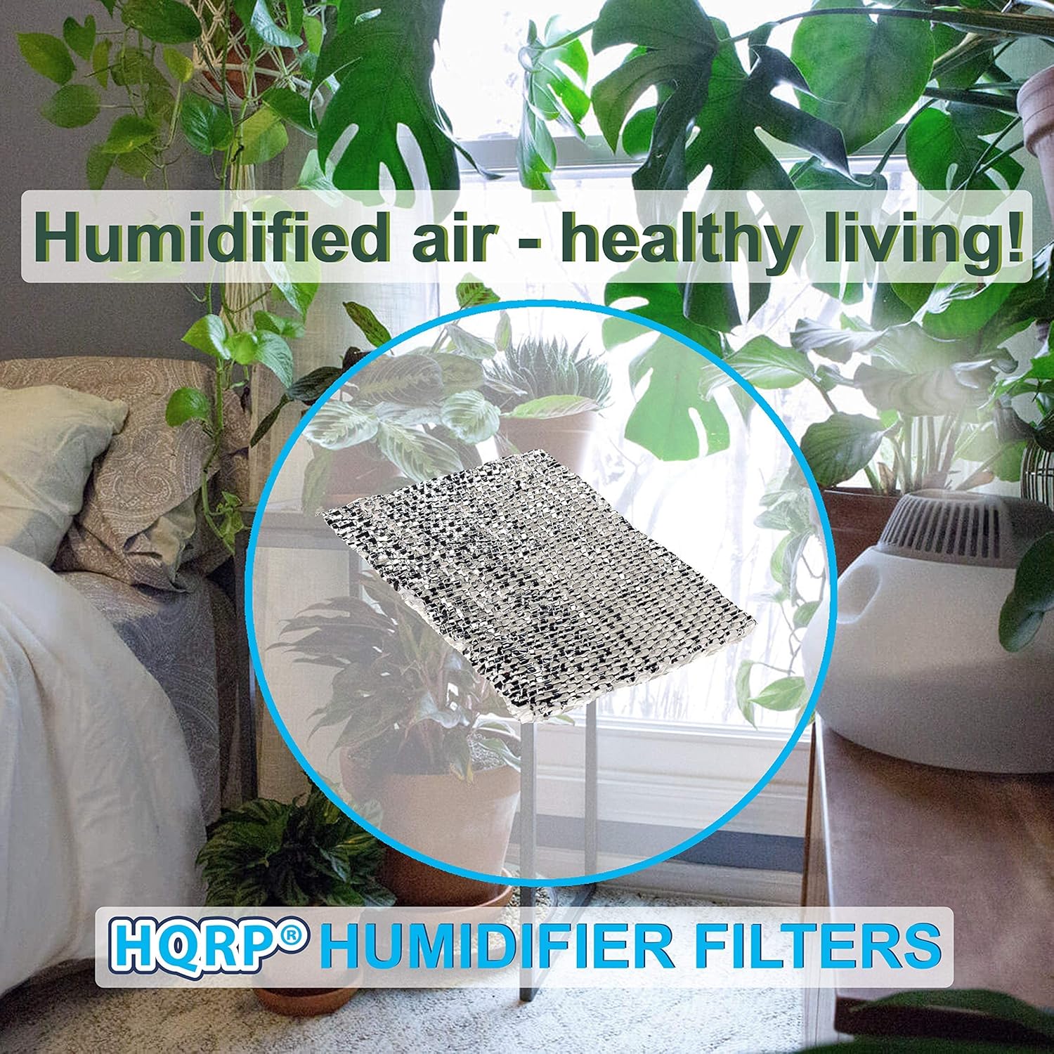 HQRP Humidifier Wick Filter Compatible with Web Humidifying Floor Vent Register