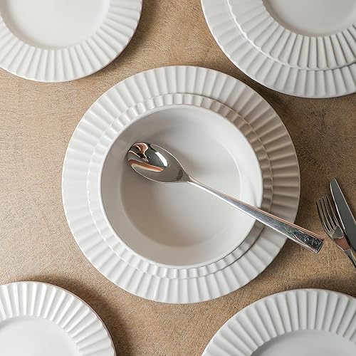 Miniatura 7 de Christian Siriano Lusso - Vajilla (16 piezas), color blanco