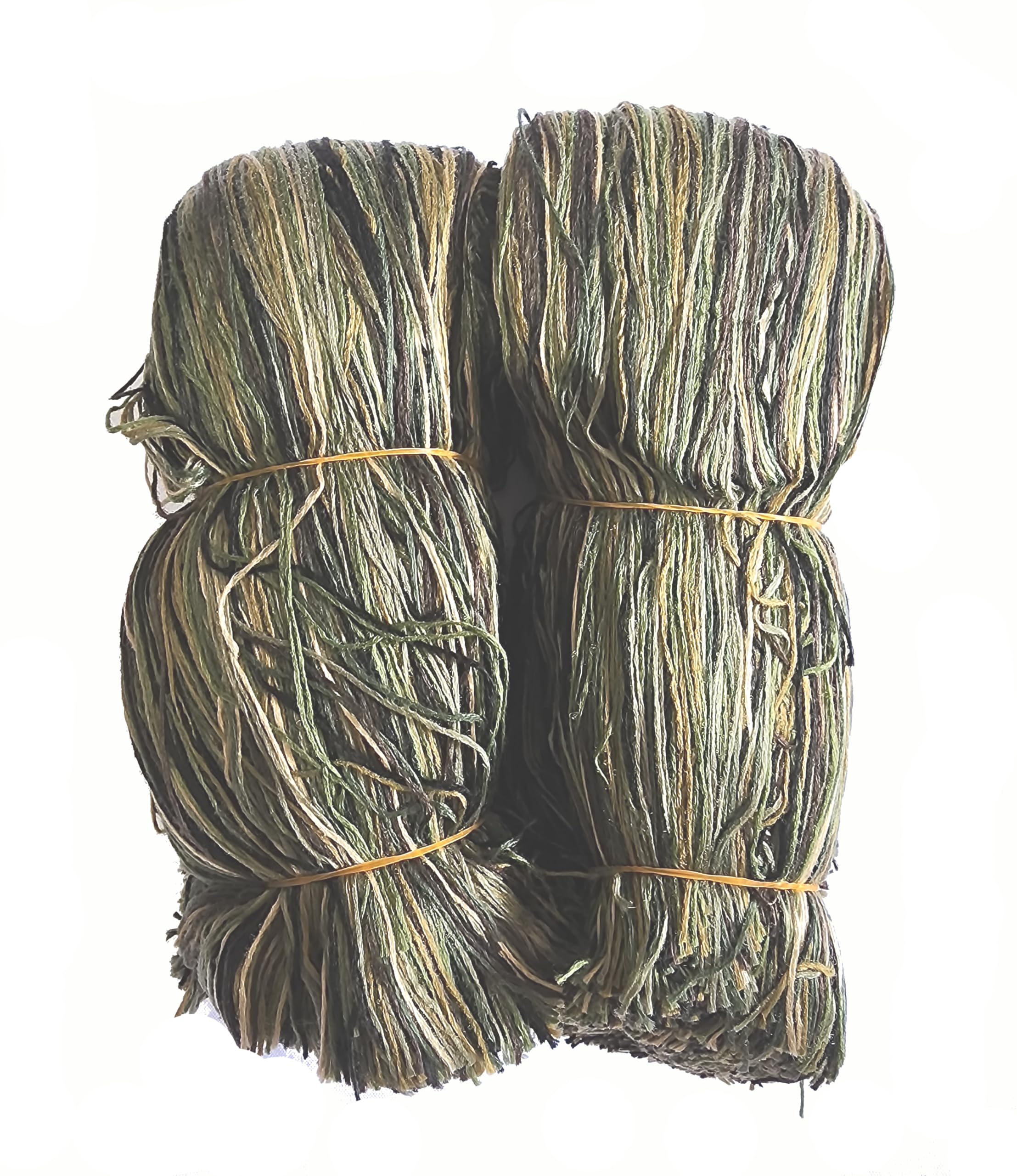 Ghillie Suits Ghillie Thread Synthetic & Lightweight Material, Thread Camouflage Suit, Hunting Accessories & Gear for Camo, 1/2 lb Bundle, Woodland Blend 1-pk