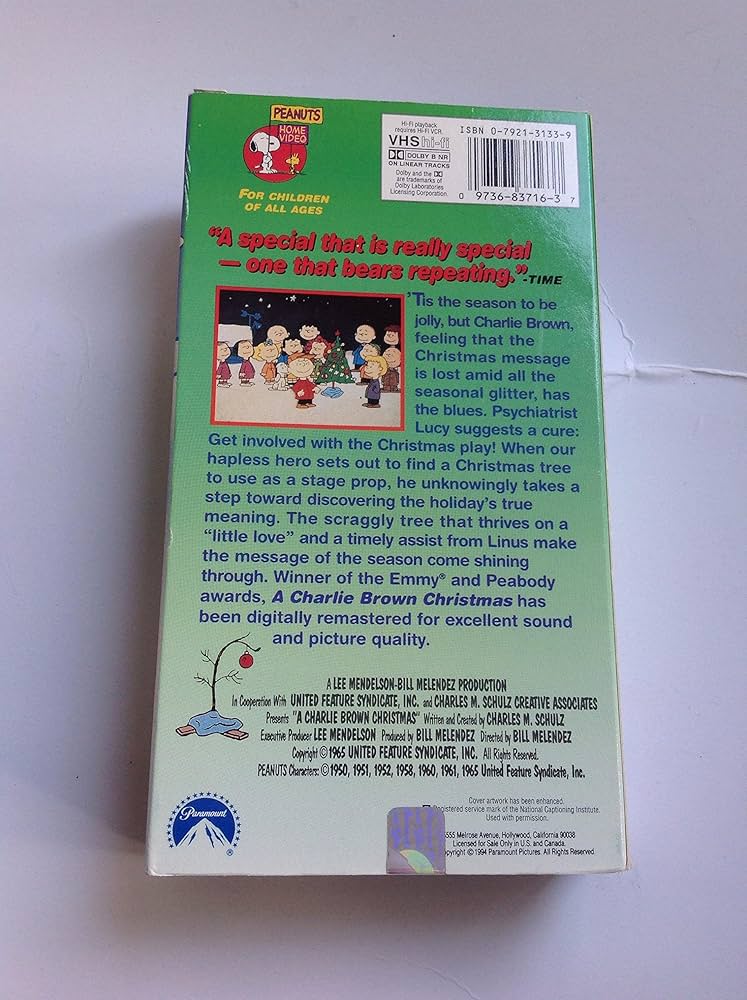 その他 Peanuts: Charlie Brown Christmas [VHS] p706p5g A Charlie Brown Christmas | VHSCollector.com