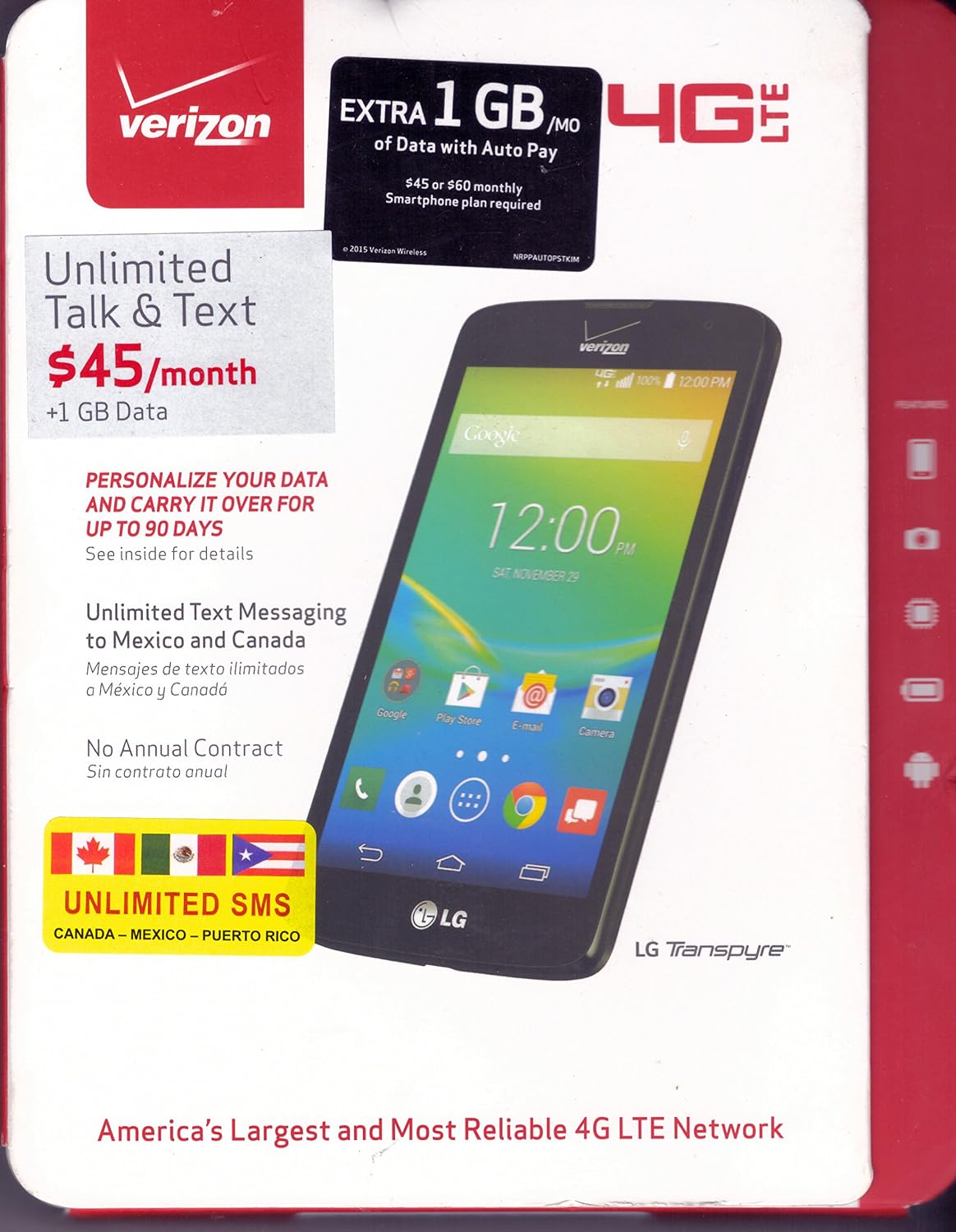 Amazon.com: LG Transpyre (Verizon LTE Prepaid) : Cell Phones & Accessories