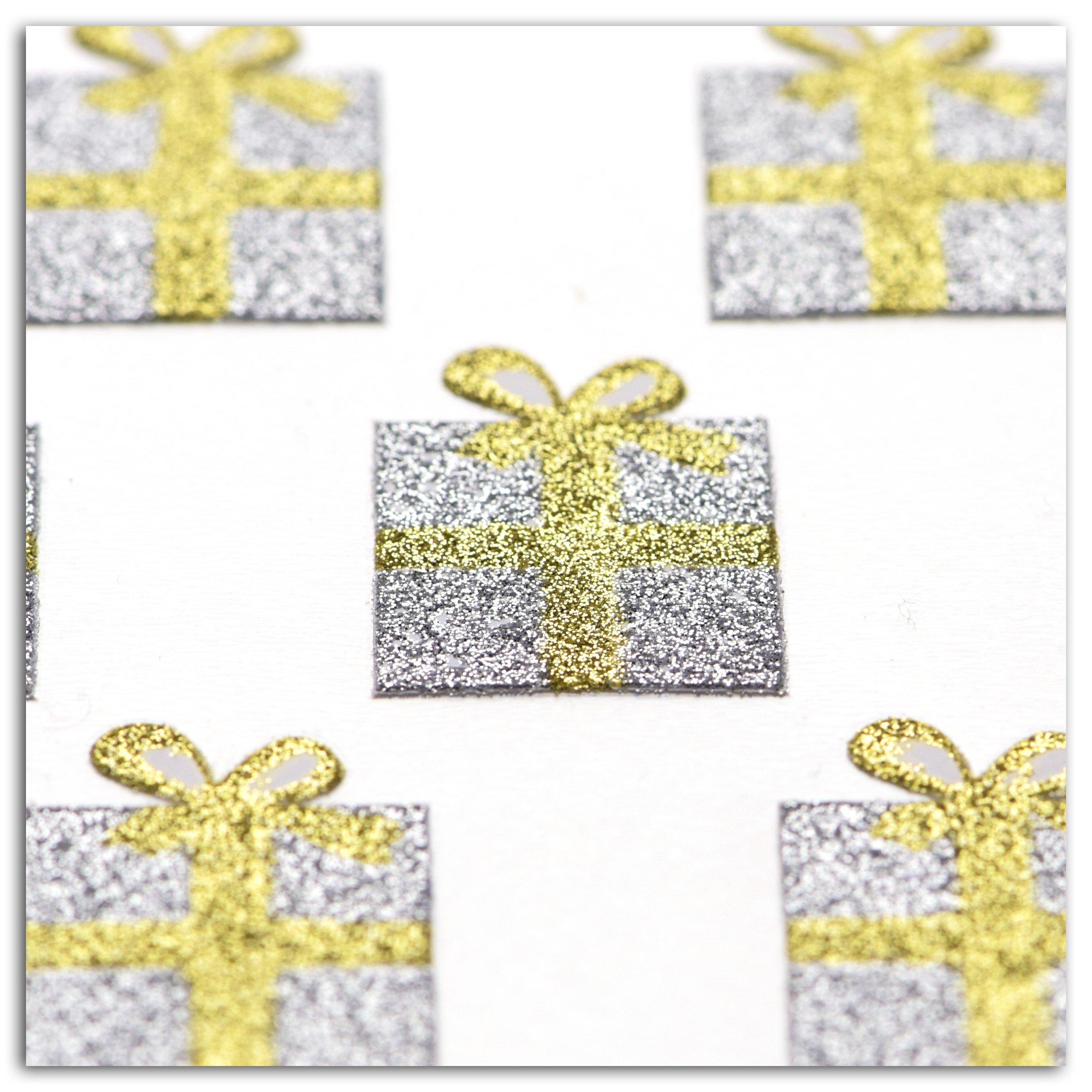 Toga Oh. Glitter STO134 7 Stickers Gifts for Scrapbooking Paper Glitter Gold/Silver Pack of 10 x 10 x 0.1 cm - Image 2