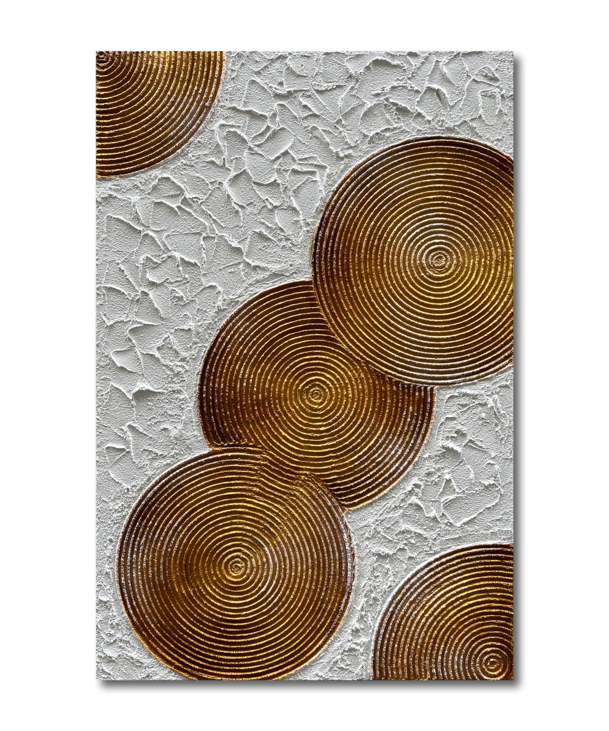 Photo 1 of Diathou Art 45x30 inch Hand-Painted White and Tan Texture Oil Painting Large Modern Abstract Canvas Art Home Wall Decoration