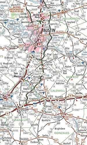 Miniatura 2 de Mapa de pared ejecutivo de Texas - Laminado 42w x 39h